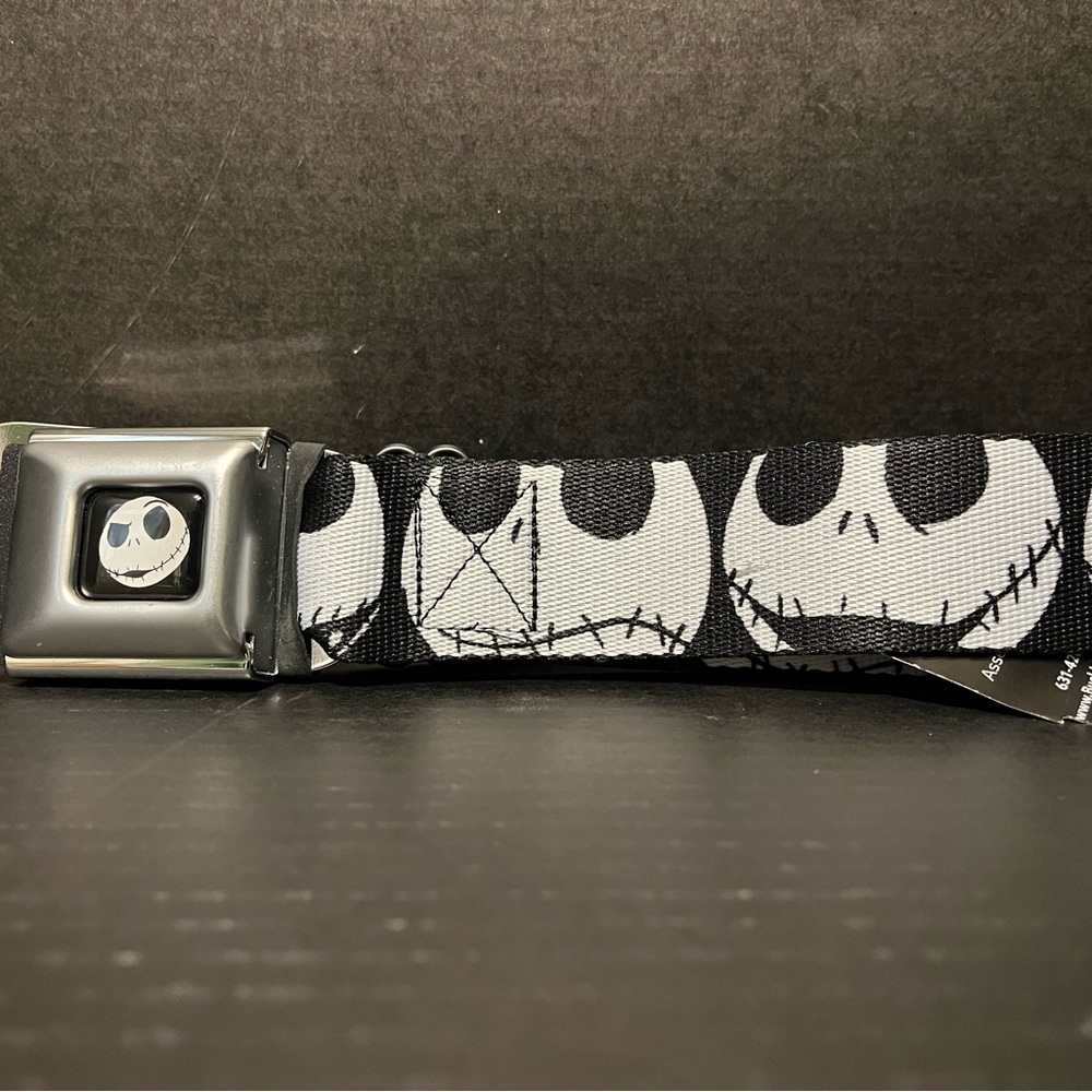 Nightmare Before Christmas Belt Buckle Down seatbelt  belt Jack Skellington NWT